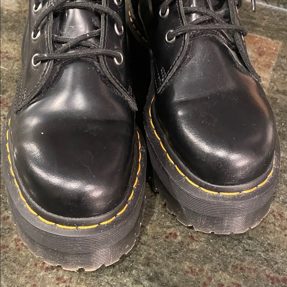 Dr. Martens Leather Women's Boots JADON Platform FITS US 9 marked EU 41 US 8 - Picture 5 of 16